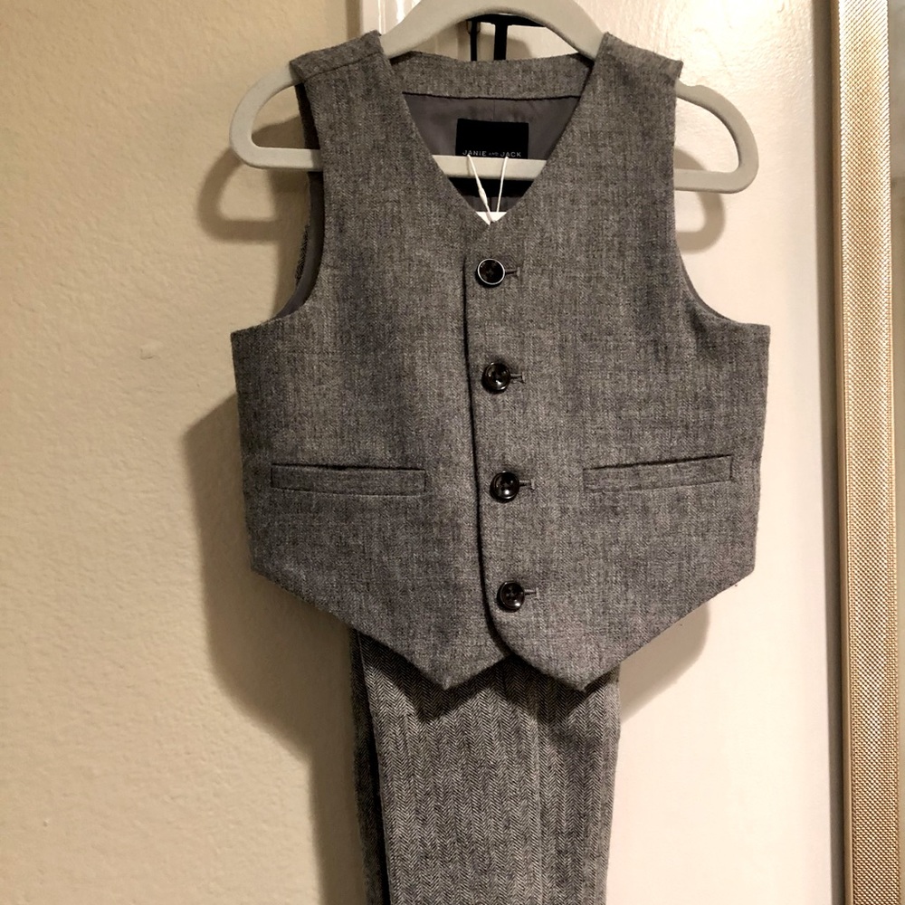 Janie and Jack Boys 2T vest and dress pants